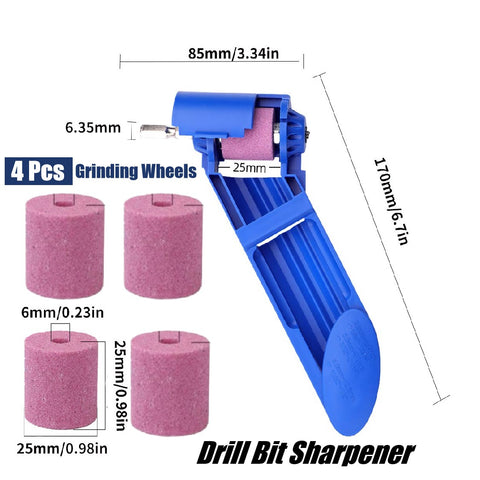 Portable Drill Bit Sharp Diamond Sharpener with 4 Grinding Stones