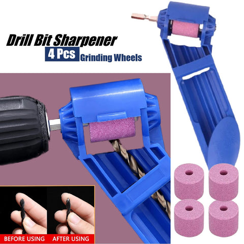 Portable Drill Bit Sharp Diamond Sharpener with 4 Grinding Stones
