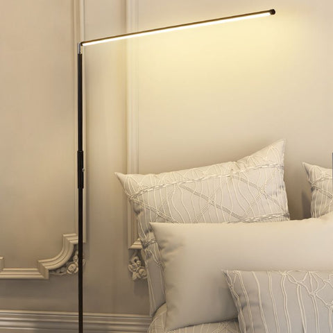 Modern Standing Tall Edge Minimalistic Linear Metal Floor Lamp