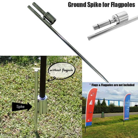 Heavy-Duty Ground Stake for Flag Poles Durable Outdoor Beach Flag Base