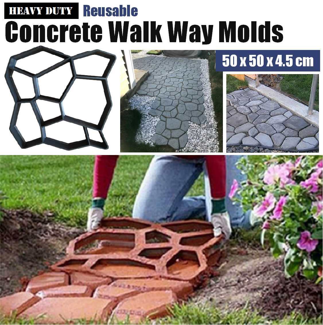 Border Slabs Garden Paving stones Patio Path Border slabs Maker landscaping – Referdeal