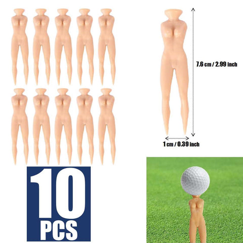 10Pcs Golf Tees Golf Ball Nail Novelty Funny Golf Idea Golf Prize