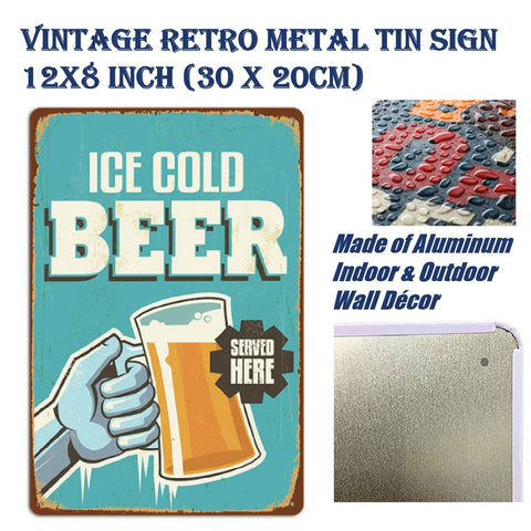 Vintage Metal Tin Sign Poster Home Wall Decor Man Cave Beer Bar Sign 3952