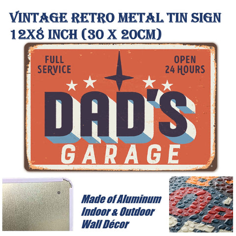 Vintage Metal Tin Sign Poster Home Wall Decor Dad's Garage Vintage Car 3962