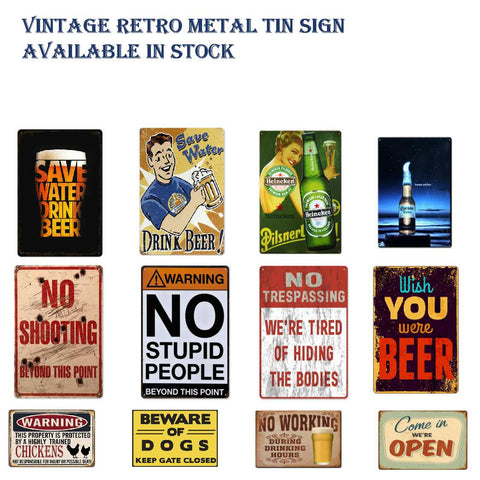 Vintage Metal Tin Sign Poster Home Wall Decor JERK CHICKEN
