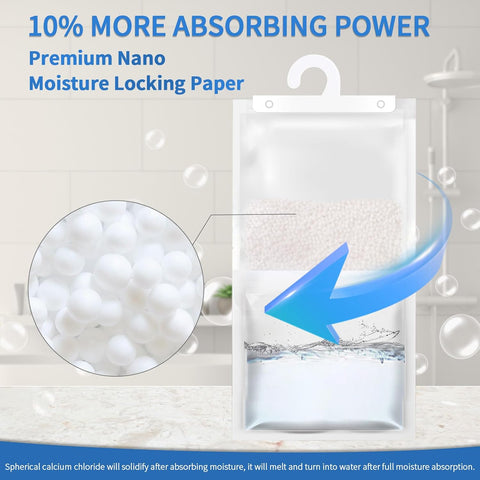 Hanging Moisture Absorber Dehumidifier Bag 5pcs Drying Agent For Indoor Room