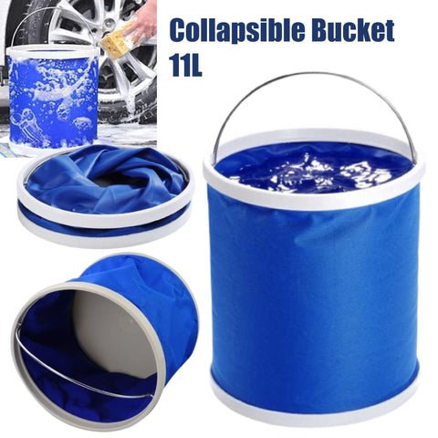 Collapsible Bucket 11L Cleaning Bucket Mop Foldable Camping Fishing Camping