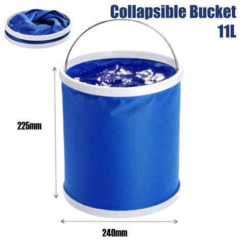 Collapsible Bucket 11L Cleaning Bucket Mop Foldable Camping Fishing Camping