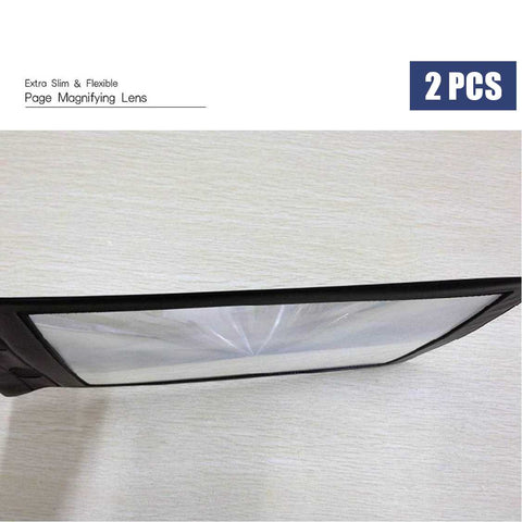 2Pack A4 Full Page size Magnifier for Reading and Crafts
