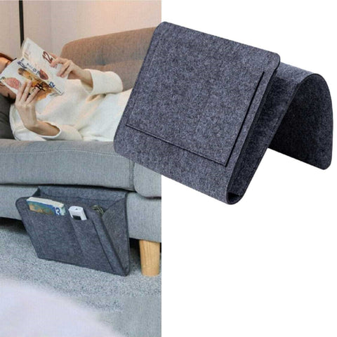 Bedside Storage Pouch Bag Couch Organizer Tray Armchairs Table Storage Bag Felt
