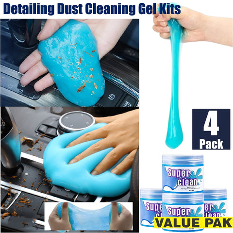 4Pack Auto Detailing Cleaning Gels Tools Kitchen Power Scrubber Cleaning Brush