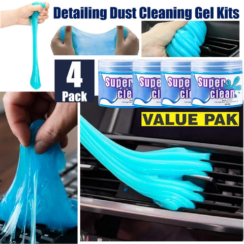 4Pack Auto Detailing Cleaning Gels Tools Kitchen Power Scrubber Cleaning Brush