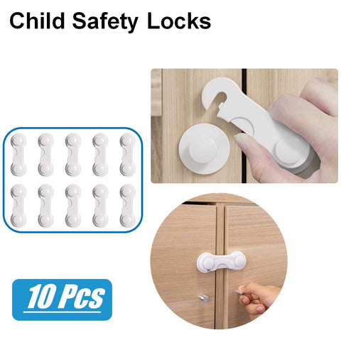 10Pack Baby Safety Gates Locks Adhesive Child Safety Strap Locks