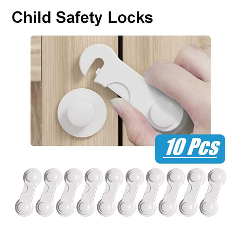 10Pack Baby Safety Gates Locks Adhesive Child Safety Strap Locks