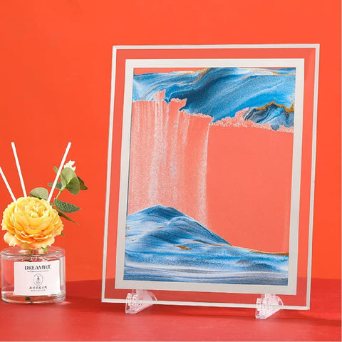 Moving Sand Art Picture 3D Deep Sea Sandscape in Motion Glass Frame