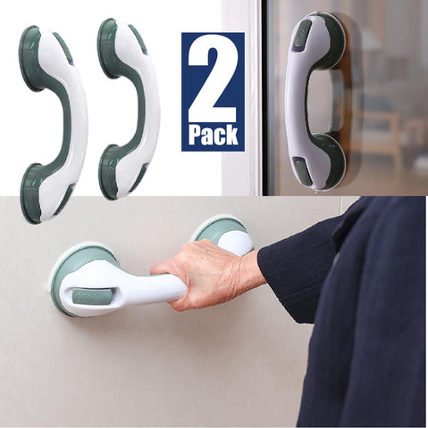 2Pack 12inch Elderly Safety Grab Bar for Bathtubs Showers Strong Hold Suction