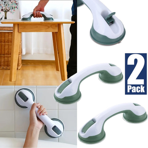 2Pack 12inch Elderly Safety Grab Bar for Bathtubs Showers Strong Hold Suction