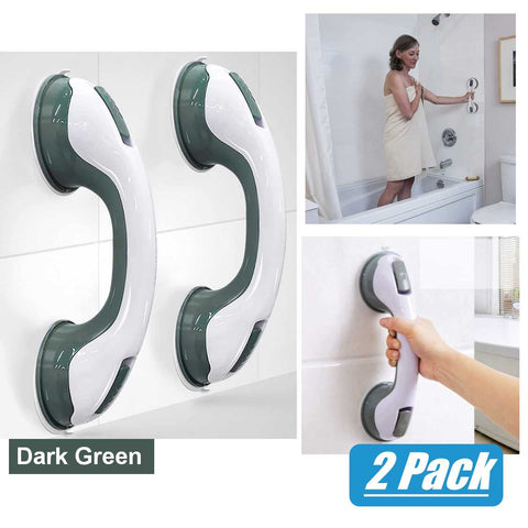 2Pack 12inch Elderly Safety Grab Bar for Bathtubs Showers Strong Hold Suction