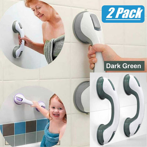 2Pack 12inch Elderly Safety Grab Bar for Bathtubs Showers Strong Hold Suction