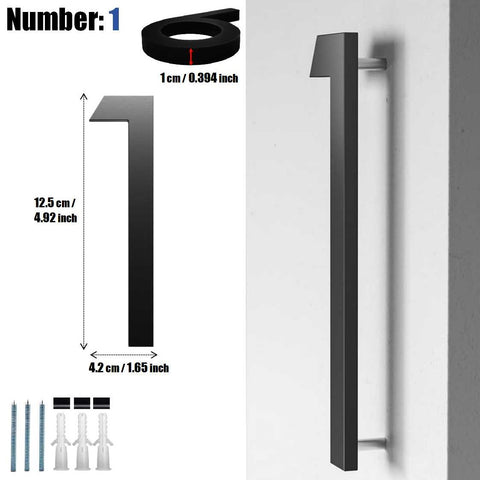 Acrylic Door Number & Letter Signs ( Number: 1 )