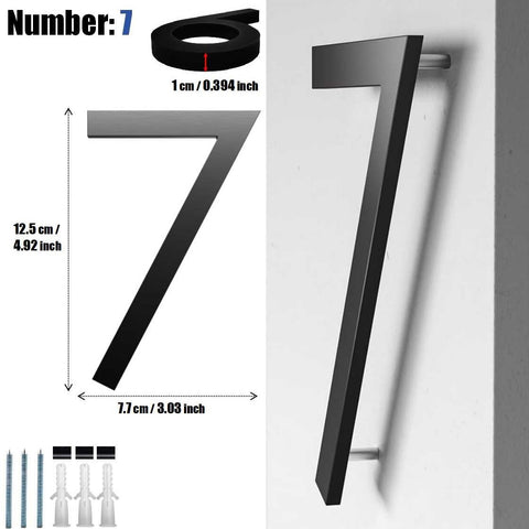 Acrylic Door Number & Letter Signs ( Number: 7 )