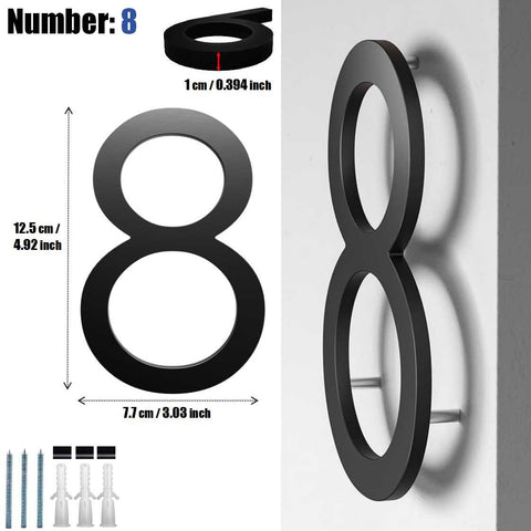Acrylic Door Number & Letter Signs ( Number: 8 )