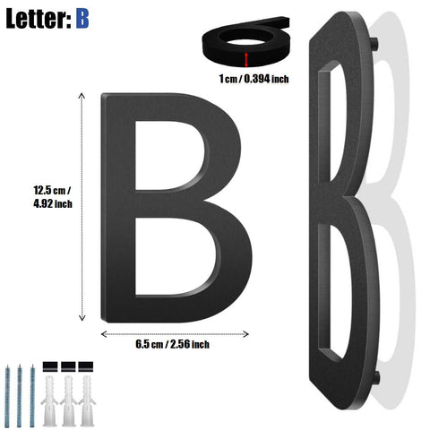 Acrylic Door Number & Letter Signs ( Letter: B )