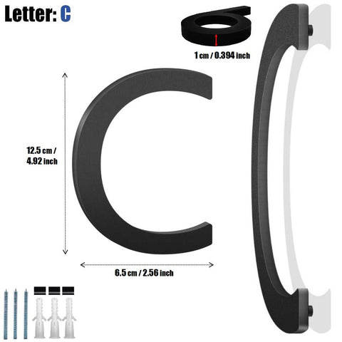 Acrylic Door Number & Letter Signs ( Letter: C )