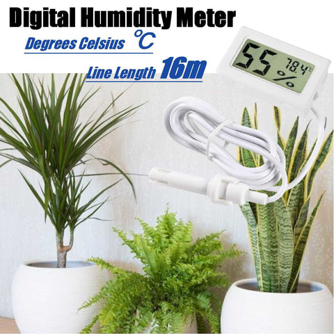 Greenhouse Garden Reptile Terrarium Indoor plant Digital Probe Humidity Meter 39