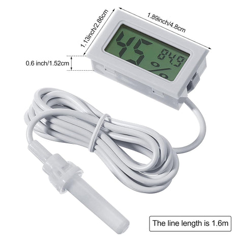 Greenhouse Garden Reptile Terrarium Indoor plant Digital Probe Humidity Meter 39