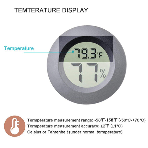 Greenhouse Reptile Terrarium Indoor/Outdoor plant Digital Humidity Meter 3934