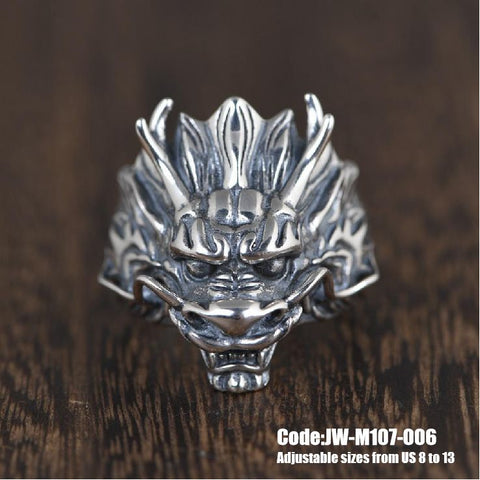 Men's Ring Jewellery Vintage Zodiac Dragon Head Style Ring