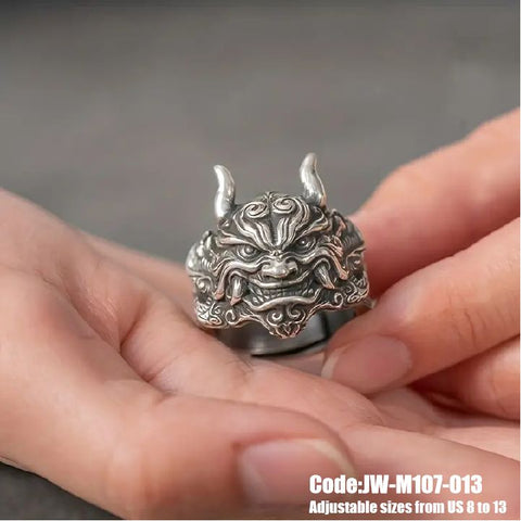Men's Ring Jewellery Dragon Vintage Gothic 925 Sterling Silver Ring
