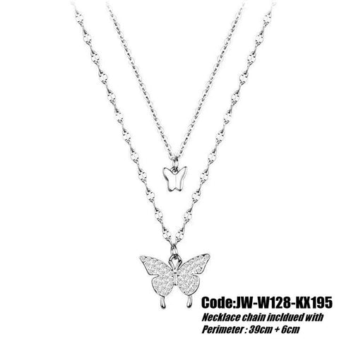 Women's Gold Chain Necklace Jewellery Delicate Butterfly pendant