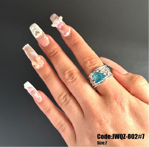 Women's Jewellery Vintage Boho Moonstone Healing Crystal Rings Size 7