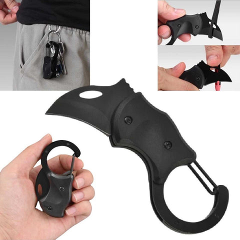 Stainless Steel Keychain Mini Folding Claw Knife Pocket Knife