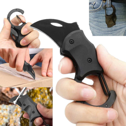 Stainless Steel Keychain Mini Folding Claw Knife Pocket Knife