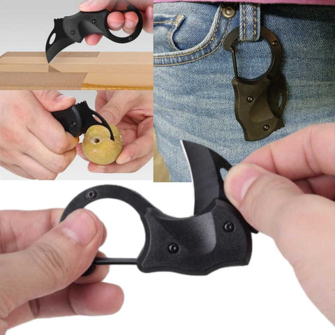 Stainless Steel Keychain Mini Folding Claw Knife Pocket Knife