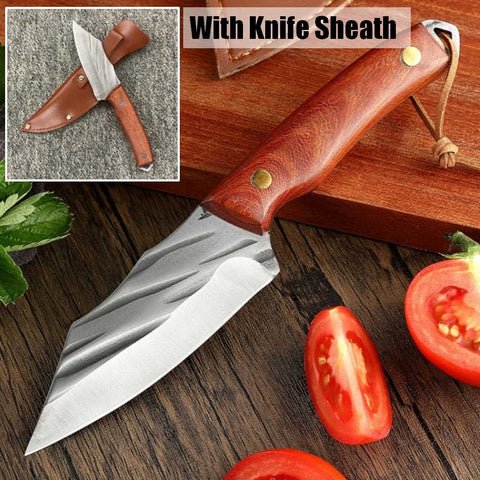 Outdoor Cleaver Knife with Knife Sheath Home Outdoor Camping Knife