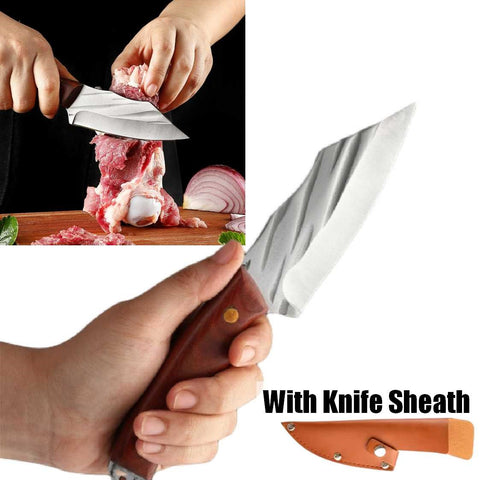 Outdoor Cleaver Knife with Knife Sheath Home Outdoor Camping Knife