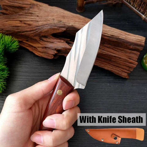Outdoor Cleaver Knife with Knife Sheath Home Outdoor Camping Knife