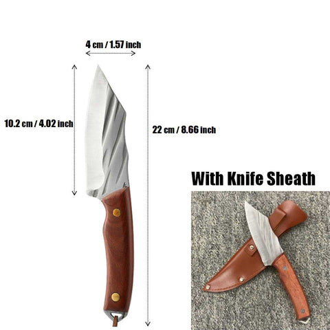Outdoor Cleaver Knife with Knife Sheath Home Outdoor Camping Knife