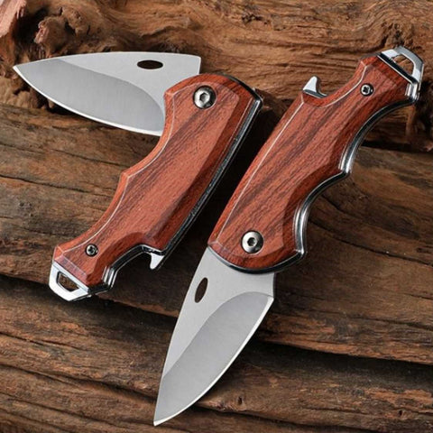 Outdoor Camping Mini Portable Folding Knife Pocket Knife Key Chain