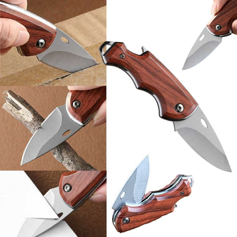 Outdoor Camping Mini Portable Folding Knife Pocket Knife Key Chain