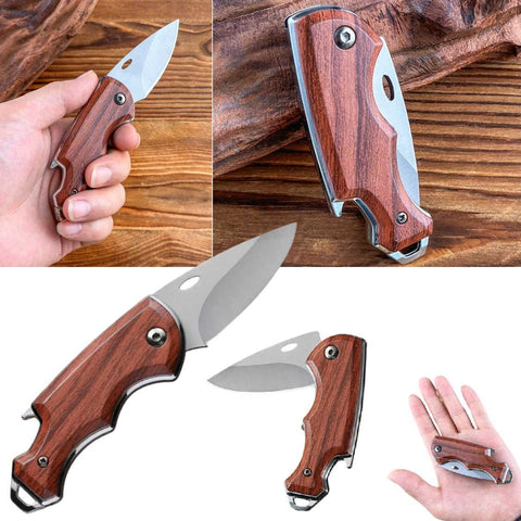 Outdoor Camping Mini Portable Folding Knife Pocket Knife Key Chain
