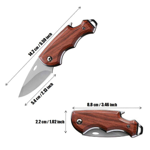 Outdoor Camping Mini Portable Folding Knife Pocket Knife Key Chain