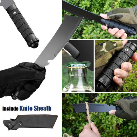 Full-Tang Outdoor Knife Camping Hunting Survival Knife Include Knife Sheath