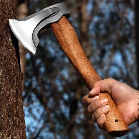 Haevy Duty Outdoor Camping Axe Hand-Forged Multi-Purpose Survival Axe