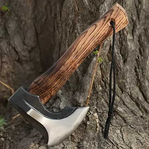 Haevy Duty Outdoor Camping Axe Hand-Forged Multi-Purpose Survival Axe