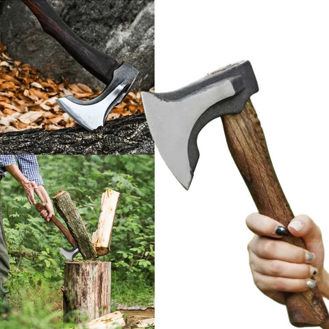 Haevy Duty Outdoor Camping Axe Hand-Forged Multi-Purpose Survival Axe